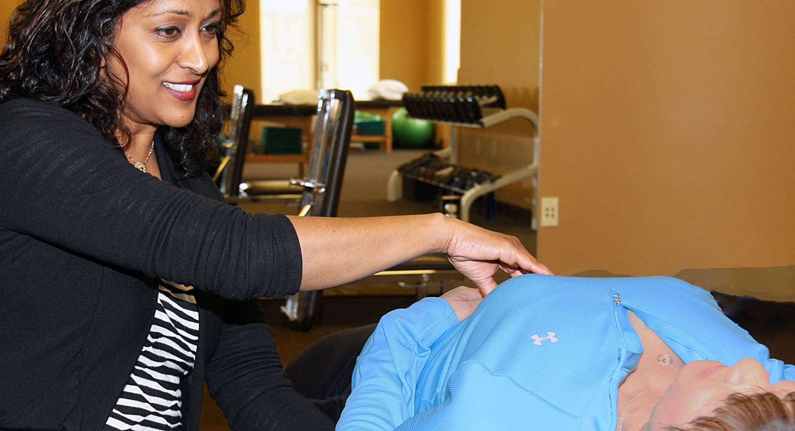 PantherCreek physical therapist providing hands-on manual therapy